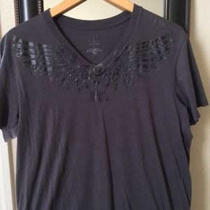 Dark grey v-neck